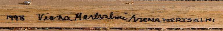 Viena Mertasalmi, translucent weaving, signed Viena Mertsalmi 1998.