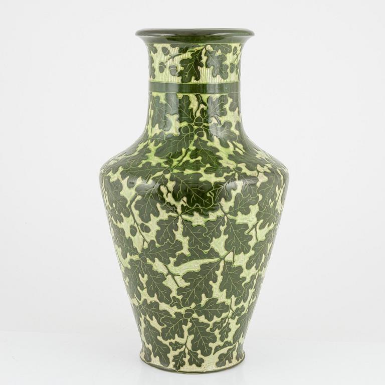 Peder Möller, a flintware Art Nouveau vase, Gustafsberg, 1899.