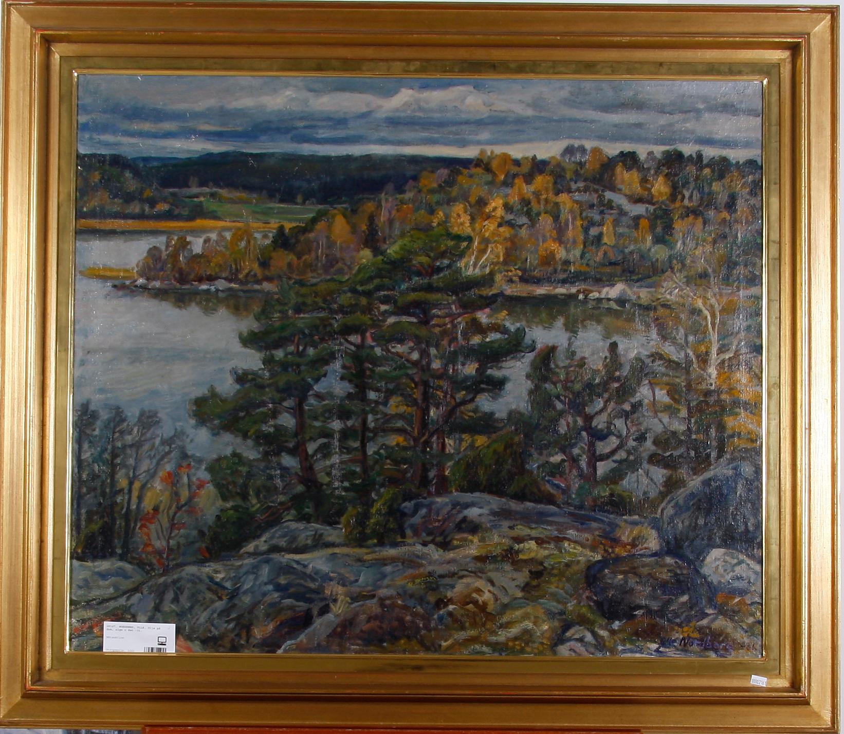 NORDBERG, OLLE. Olja på duk, sign o dat -31.