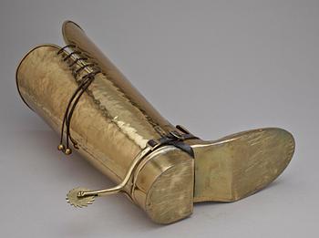 PARAPLYSTÄLL, mässing, inköpt Holland/Belgien. 1900-talets andra hälft.