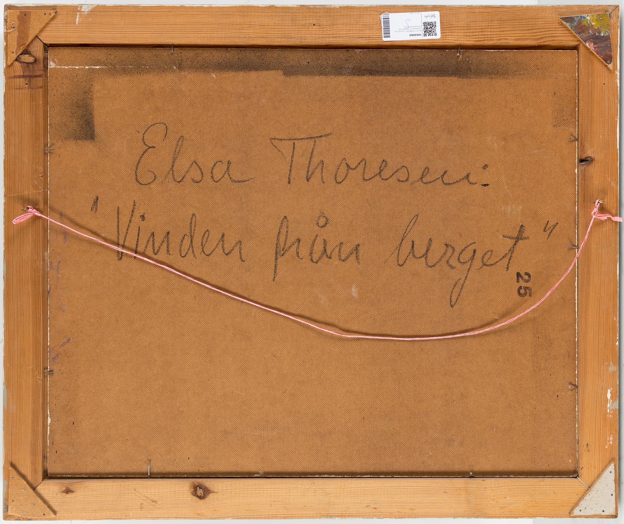 ELSA THORESEN, oil on panel, signed and dated -44.