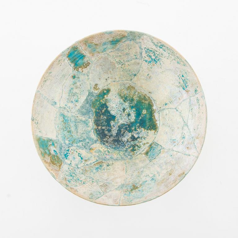 Bowl probably Keshan, Iran, 1100-1200s earthenware.
