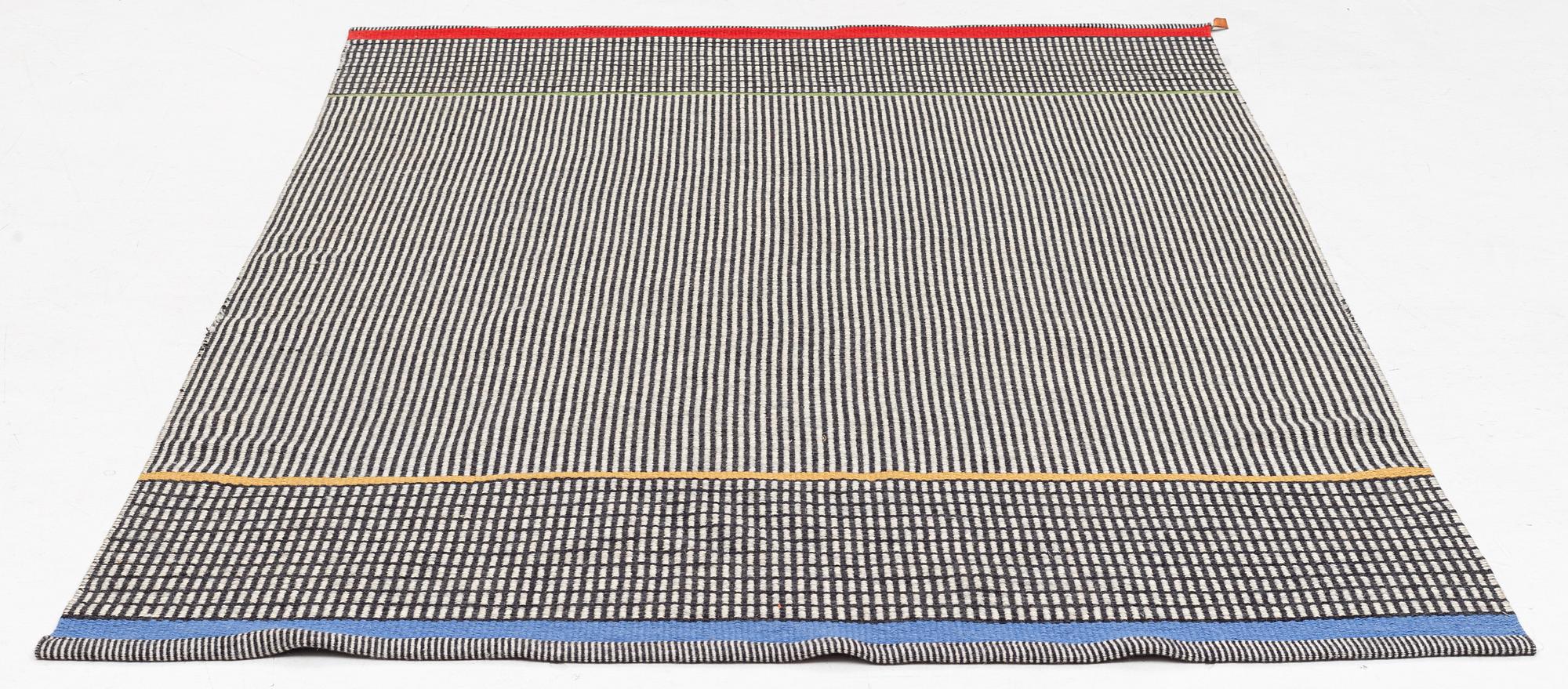 Gunilla Lagerhem Ullberg, matta, "Häggå Stripe", Kasthall, ca 236 x 154 cm.