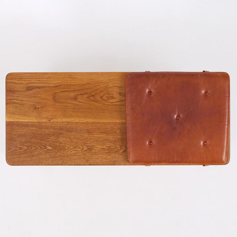 Børge Mogensen, a rare oak bench, cabinetmaker Erhard Rasmussen, Denmark, 1950s.