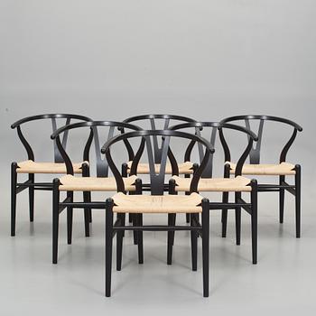 STOLAR, 6 st, "Y-stolen", Hans J Wegner, Carl Hansen & Son, 2006.