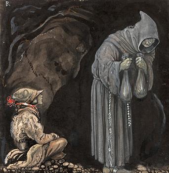 11. John Bauer, "Nilas offer, Julbocken (III)".