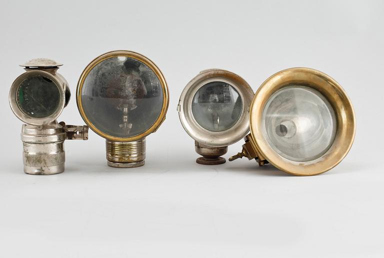 LYKTOR, 4 st, bland annat CA Vandervell, London, 1900-talets början.
