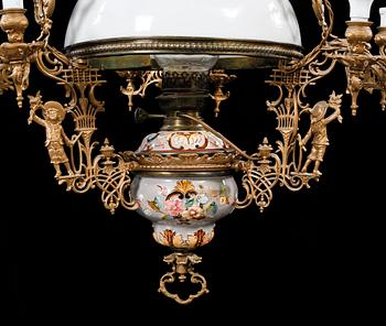 TAKLAMPA, omkring sekelskiftet 1900, höjd ca 110 cm.