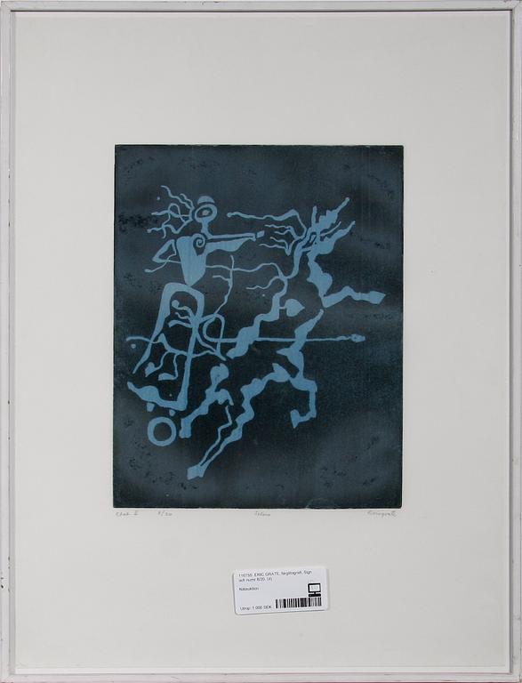 ERIC GRATE, färglitografi. Sign och numr 8/20.