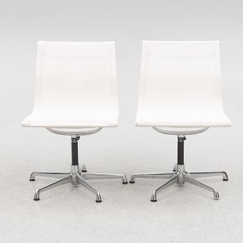 Charles & Ray Eames, a pair of model EA 108 chairs, ICF, 1980s.