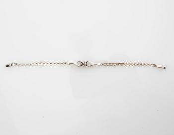 Armband, 18k vitguld med briljantslipade diamanter.