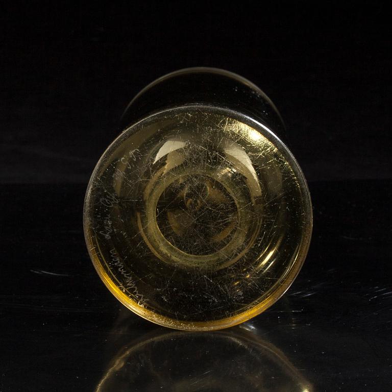 VAS, glas, signerad Riihimäen Lasi Oy, -37 G...