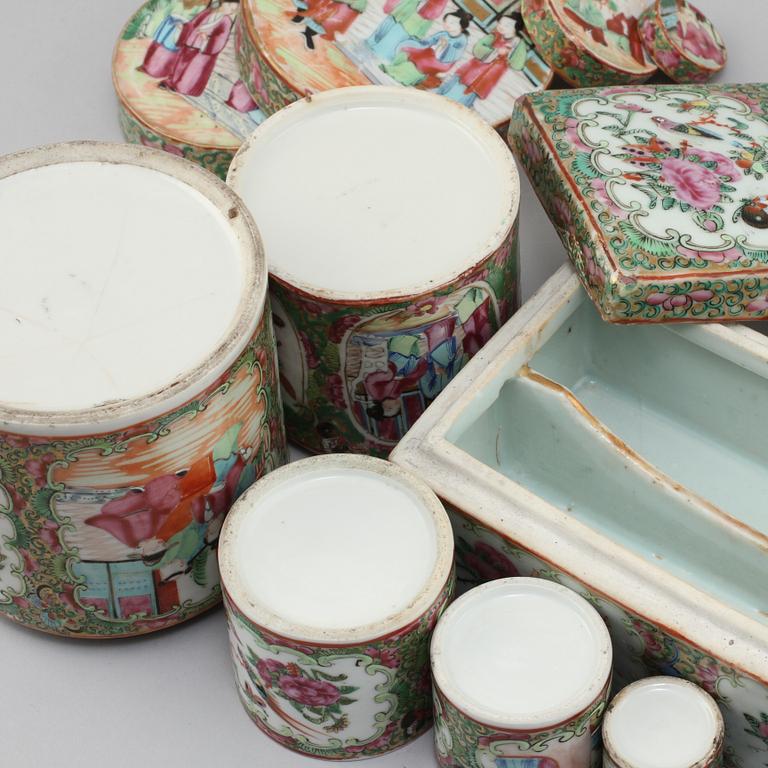 PARTI PORSLIN, 6 delar, Kanton, Kina, 1900-tal.