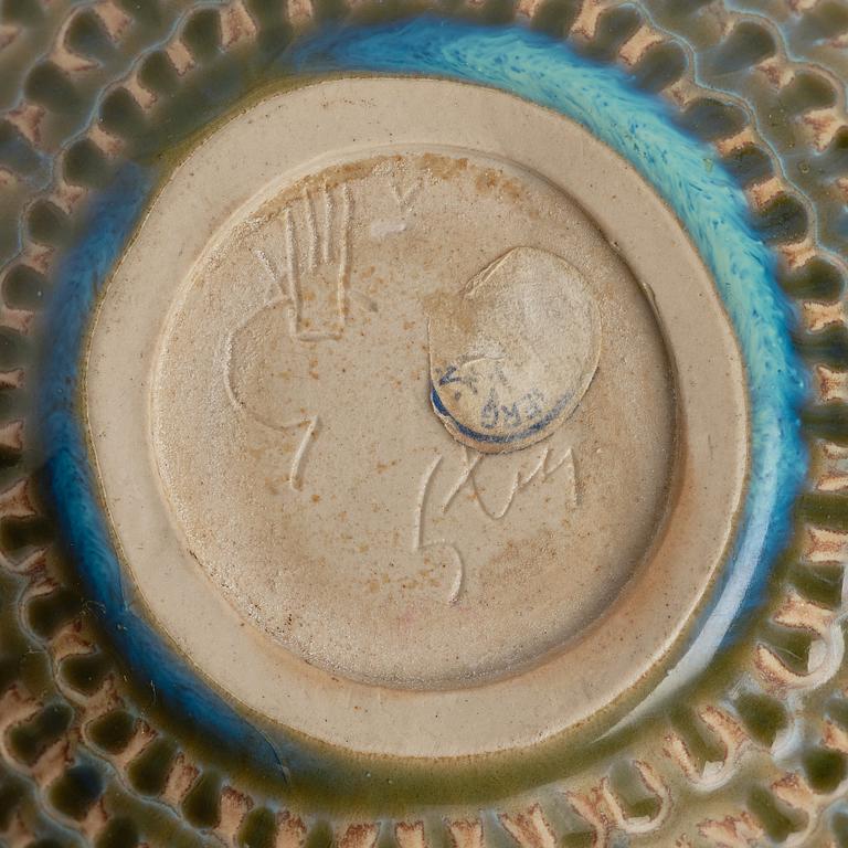 Stig Lindberg, a stoneware vase, Gustavsberg studio, Sweden ca 1960.