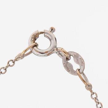 RISTI/RIIPUS, 18K valkokultaa, timantteja n. 0.18 ct yht. A Tillander, Helsinki.