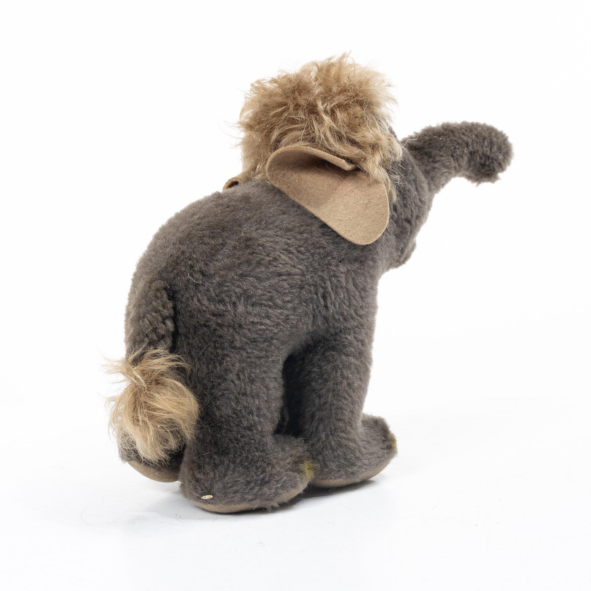 Steiff, leksaksdjur, 7 + 1 st, 1900-talets andra hälft.