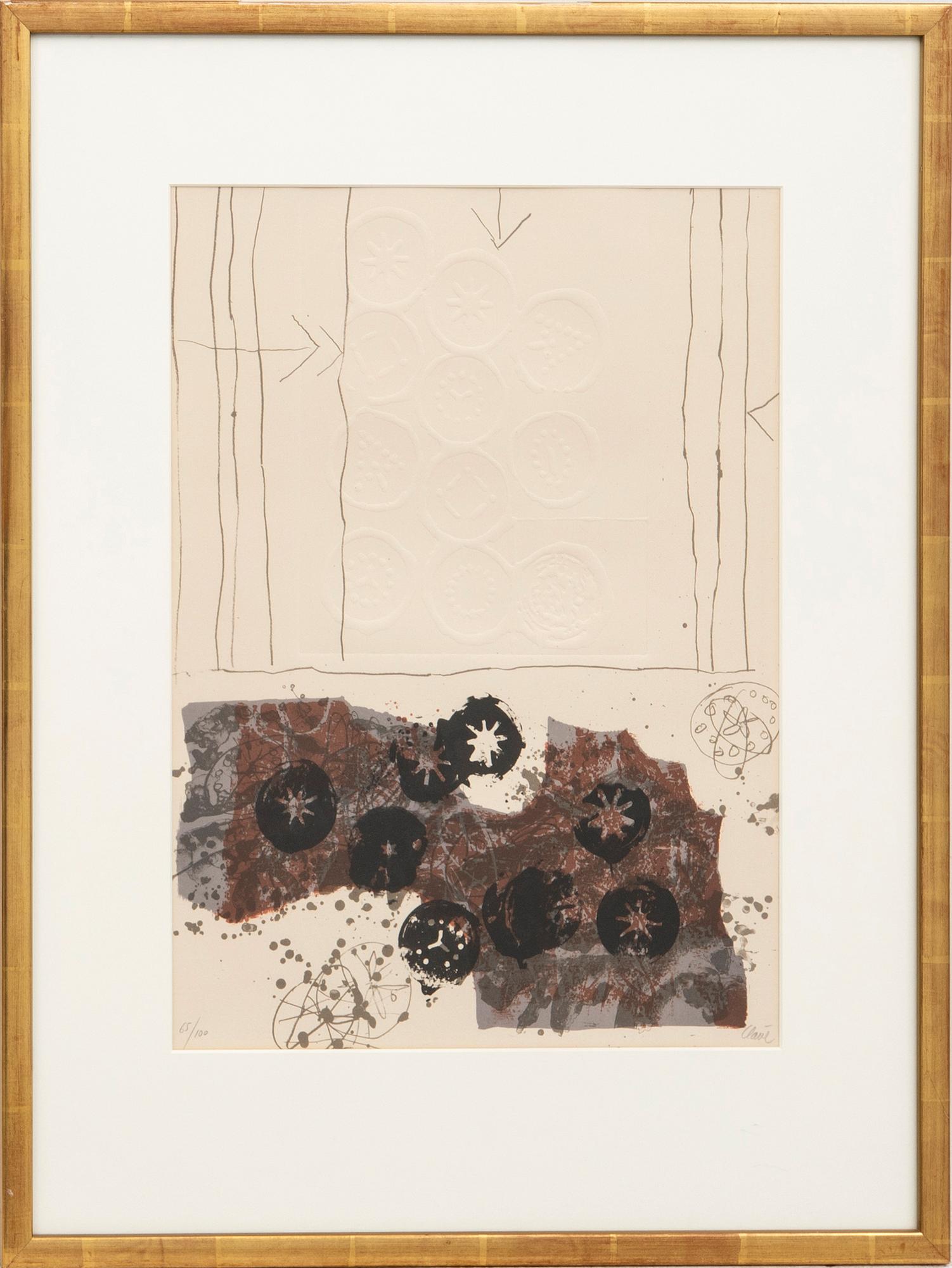 Antoni Clavé, lithograph with relief print, signed and numbered 65/100.