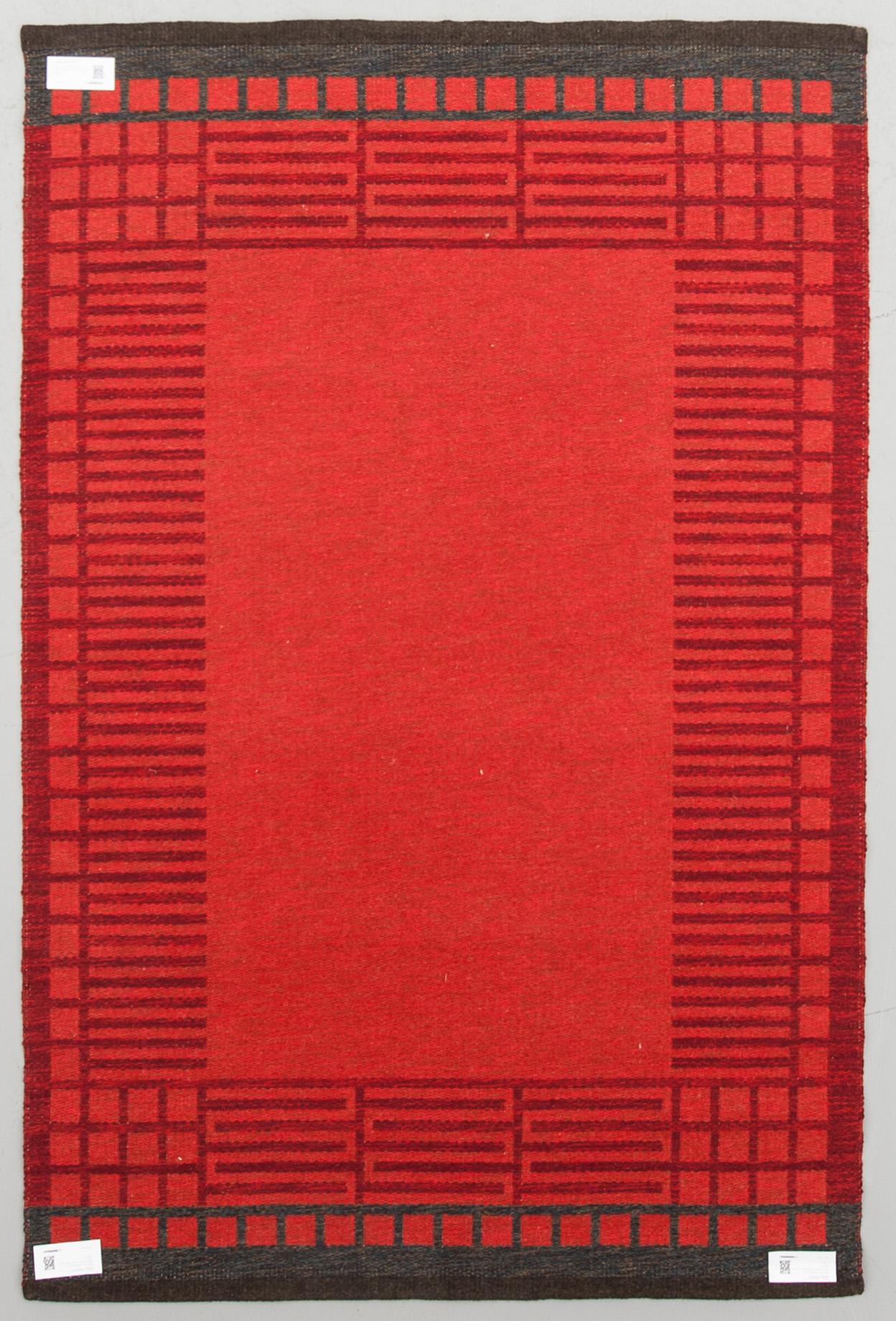 MATTA, dubbelvävd, 1900-talets andra hälft. 204 x 133 cm.