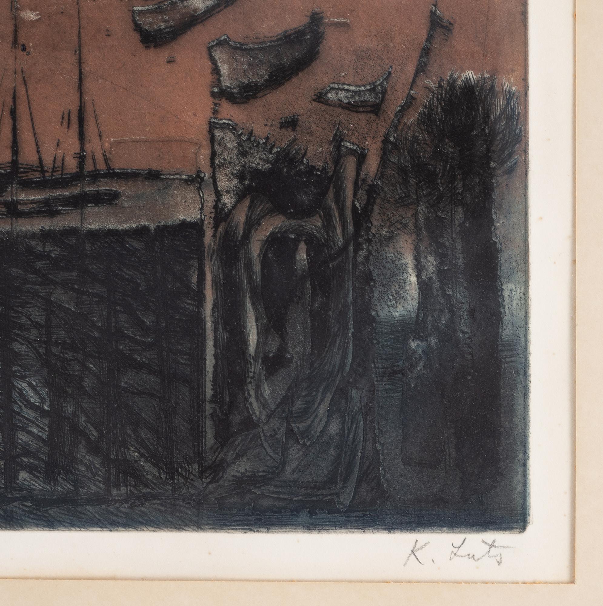 Karin Luts, etching, signed and numbered 2/10.