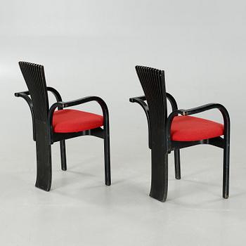 A pair of "Totem" chairs, designed by Torstein Nilsen for Møremøbler, in production 1983.