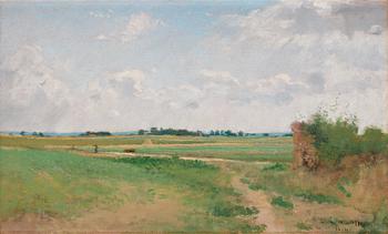 345. Axel Lindman, Landscape from Barbizon.