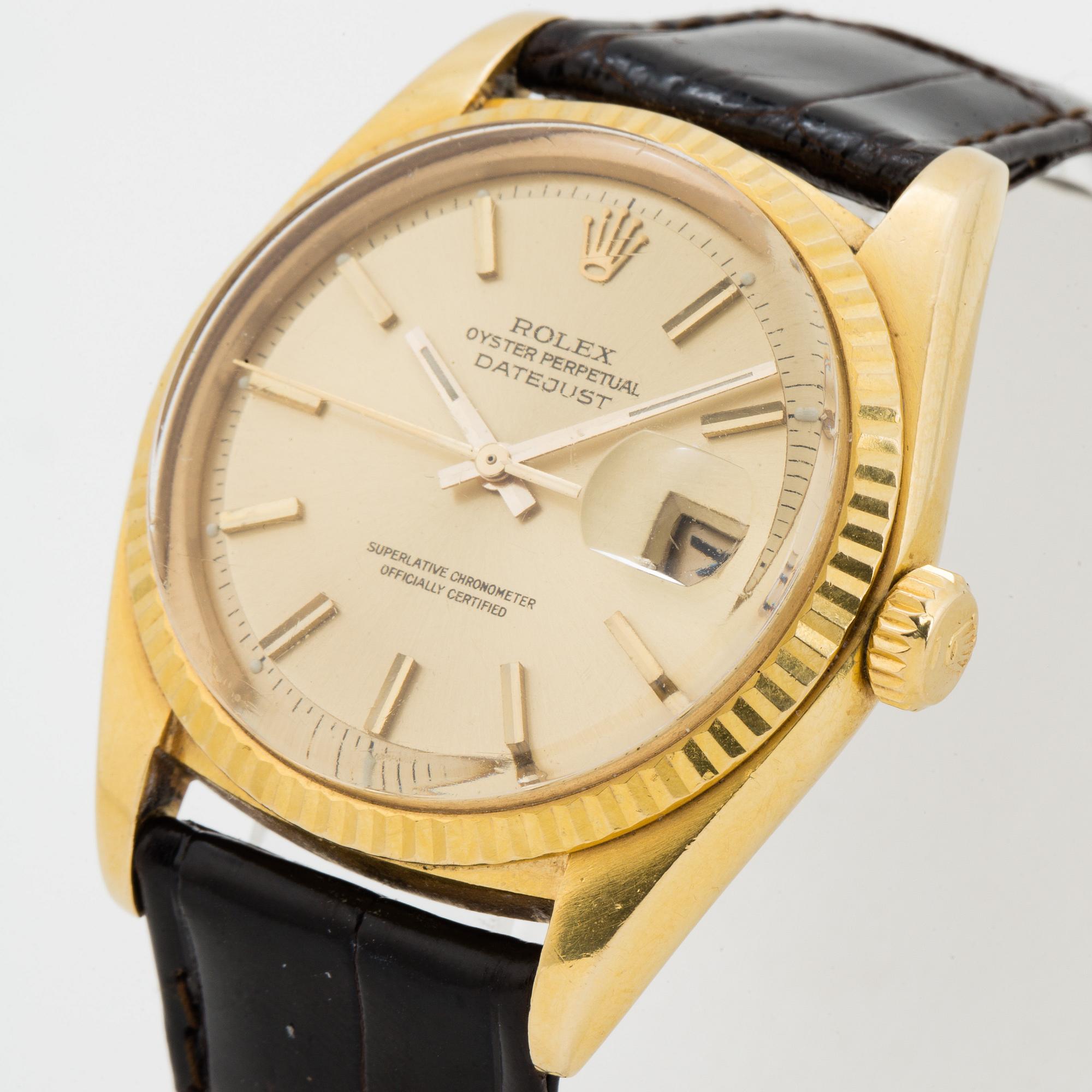 ROLEX, Oyster Perpetual, Datejust, Chronometer, armbandsur, 36 mm.