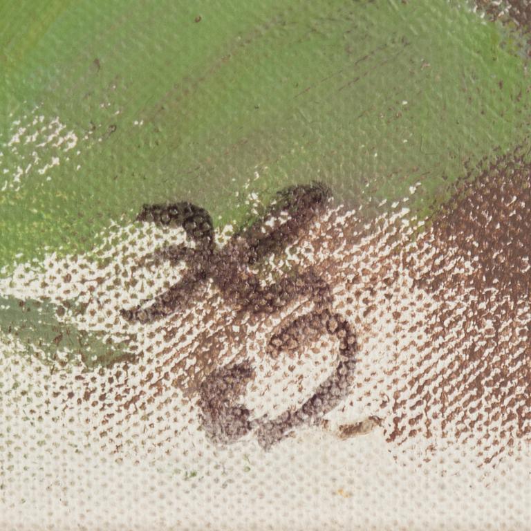 HUGO ZUHR, oil on canvas, signed.