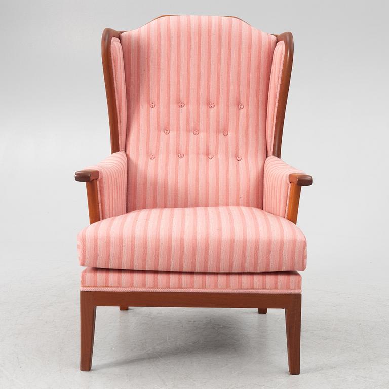 Carl Malmsten, armchair, "The Housefather", OH Sjögren, 1988.
