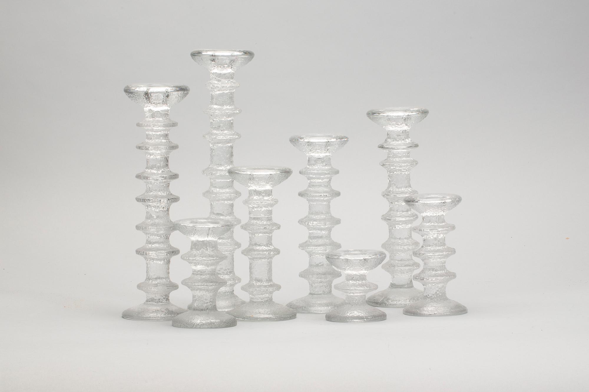 LJUSSTAKAR, 8 st, Timo Sarpaneva Iittala "Festivo".