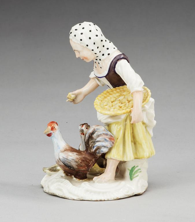 FIGURIN, porslin. Marieberg, 1700-tal.