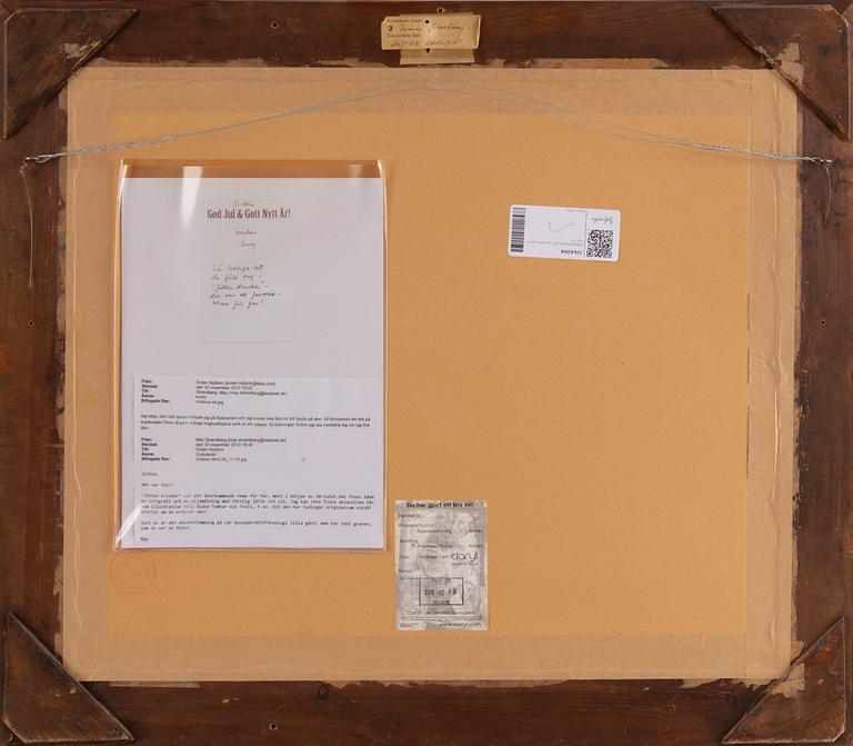 Einar Norelius, watercolour, signed and dated -37.