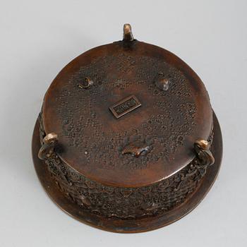 RÖKELSEKAR, brons, Kina, sannolikt 1800-tal.