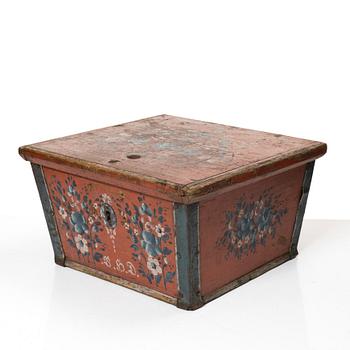 Skrin, allmoge, Jämtland. Märkt BHD och invändigt daterat 1794.