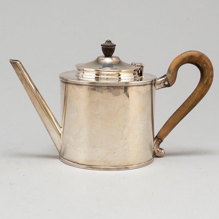 An end of the 18th Century  Dutch silver teapot.