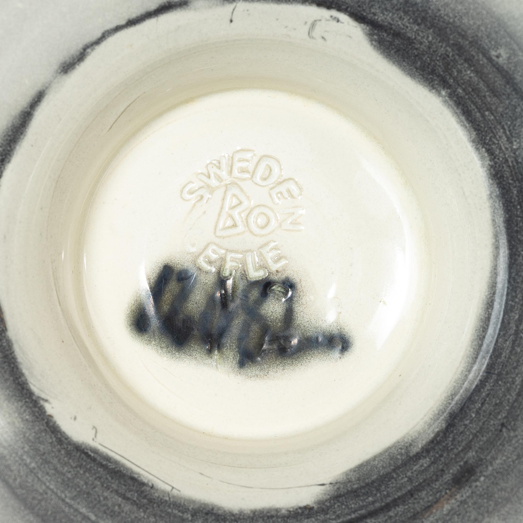 Allan Ebeling, two glazed ceramic vases, Bo Fajans, 1920s.