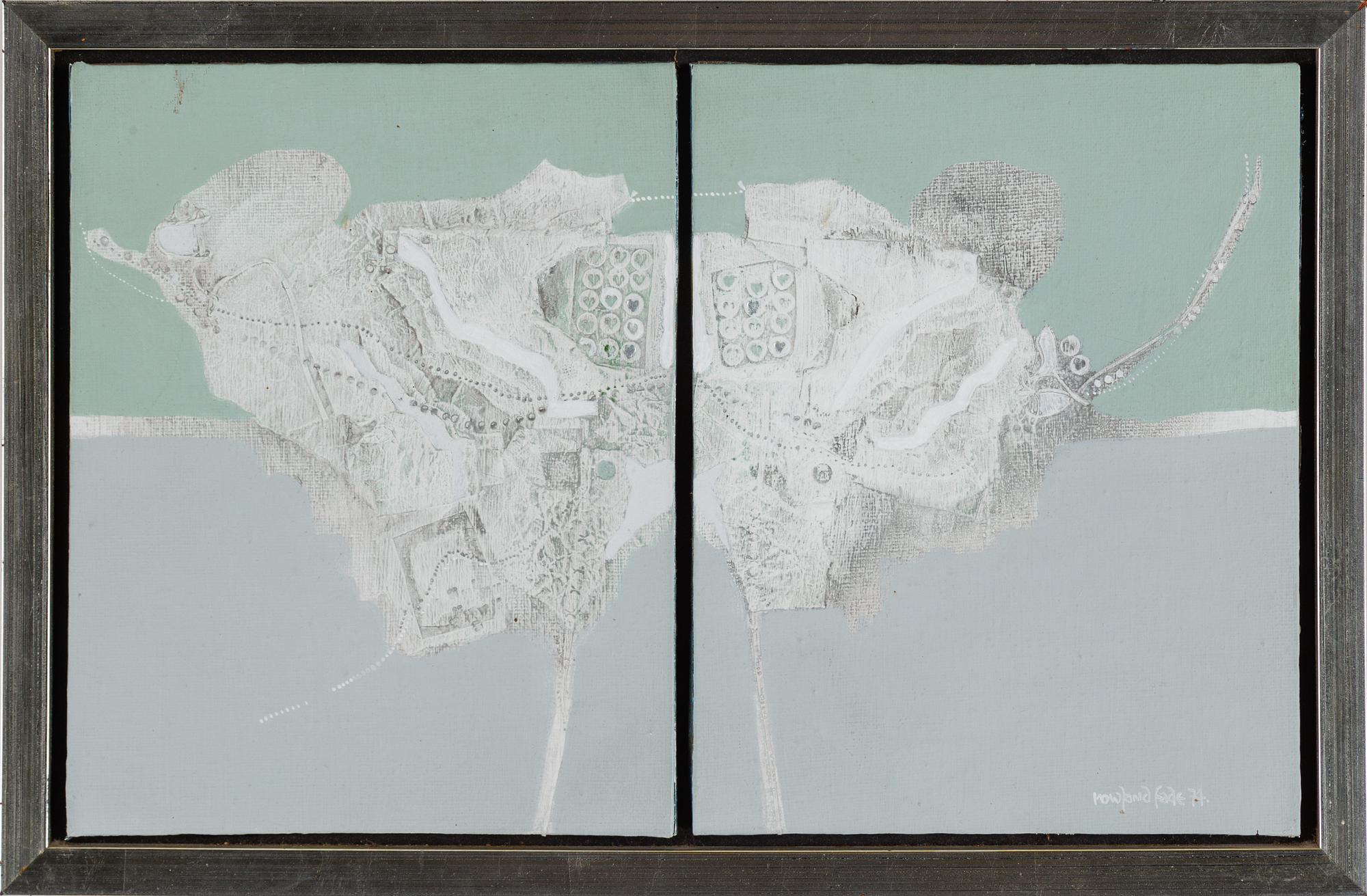 ROWLAND FADE, oil on board. Signed and dated 74.