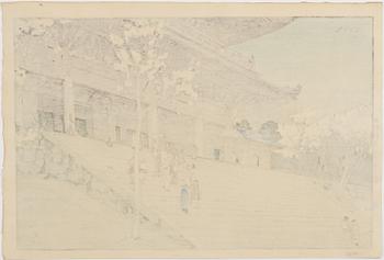 Hiroshi Yoshida, efter, Romon (Chion’in Temple gate), 1900-talets senare del.