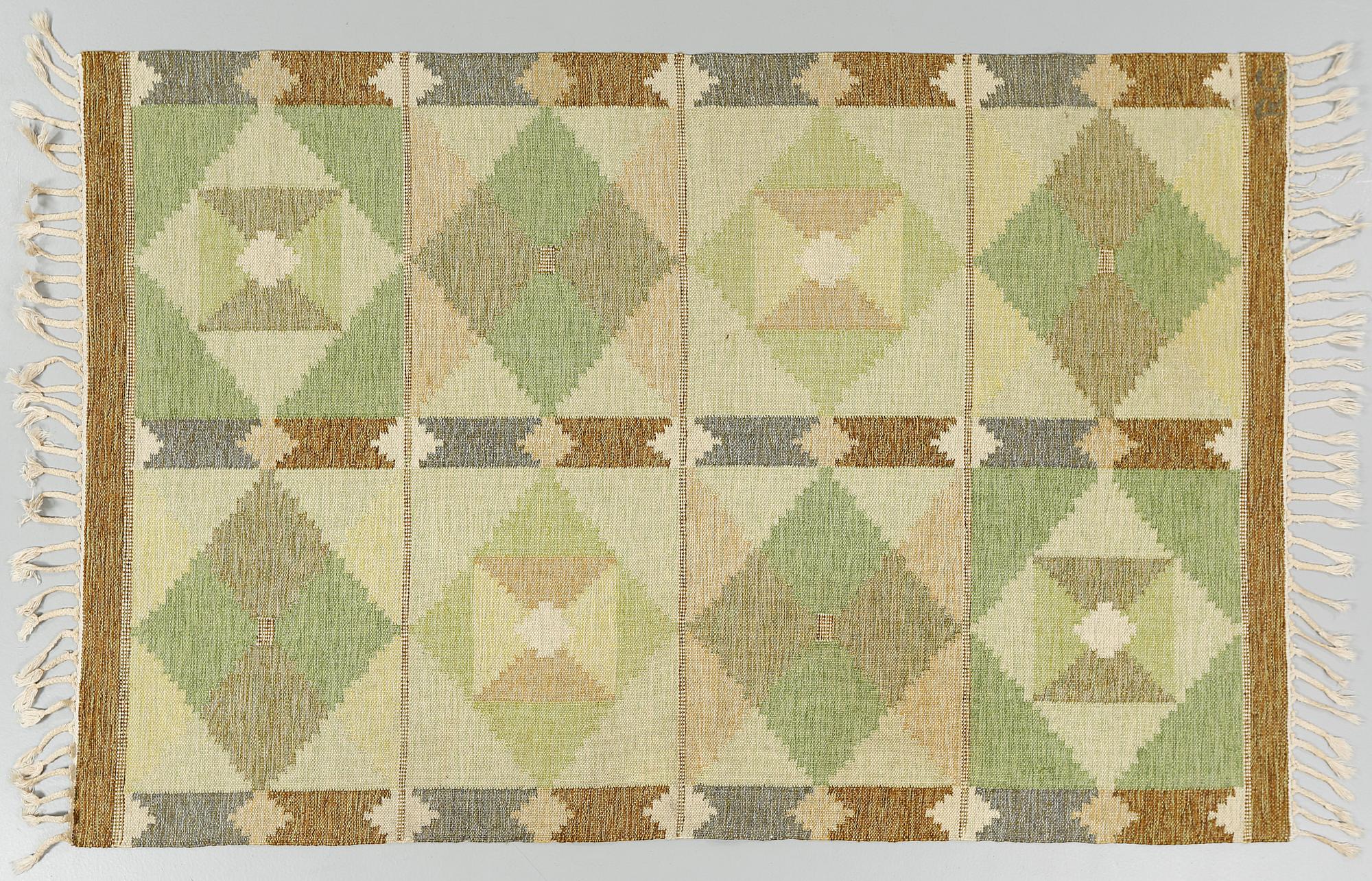 MATTA, rölakan, Rakel Carlander, monogramsignerad, 1900-talets andra hälft, 198 x 136 cm.