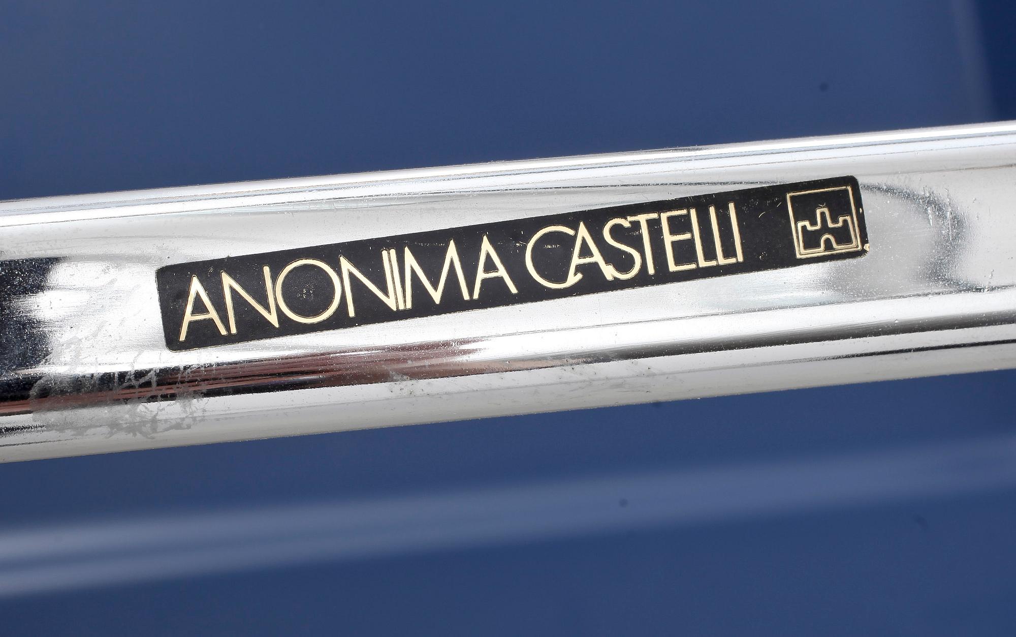 FÄLLSTOL samt BORD, "Plia", Giancarlo Piretti för Castelli, Italien, 1960/70-tal.