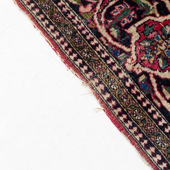 Matta, antik Mobarakeh Isfahan, ca 219 x 138 cm.