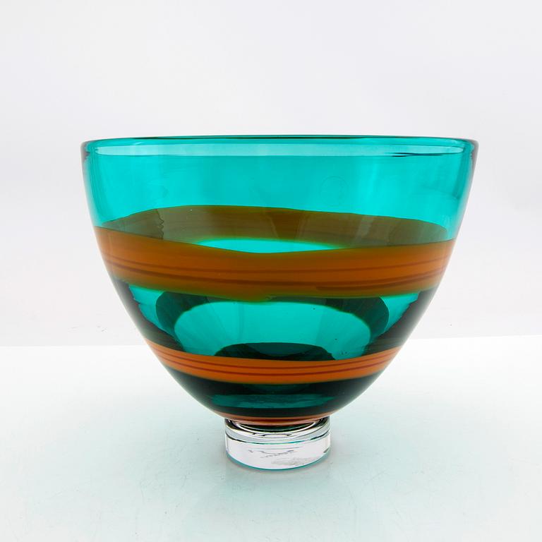 Berit Johansson, bowl signed, Salviati.