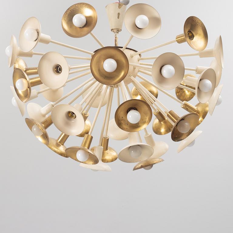 A model sputnik ceiling lamp, 1950's/70's.