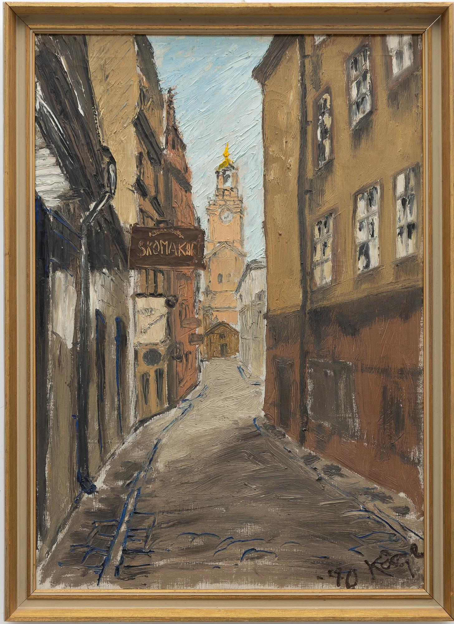 Wilhelm Kåge, Streetview from Gamla Stan.
