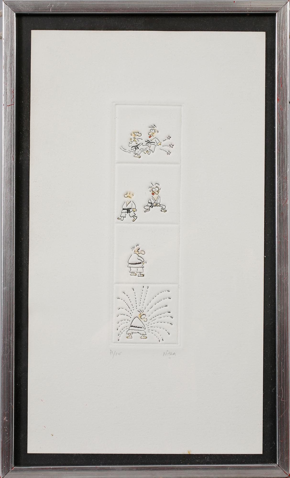 LOUIS NITKA, färgetsning, signerad och numrerad 71/125.