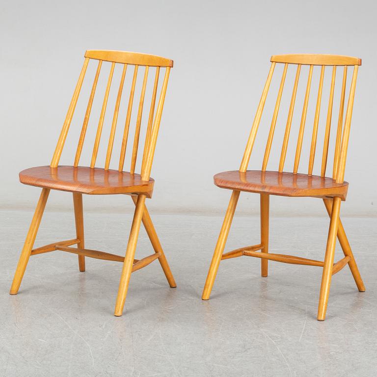 A pair of "Ballet" chairs by Johan Hallberg, Nesto, 1960s.