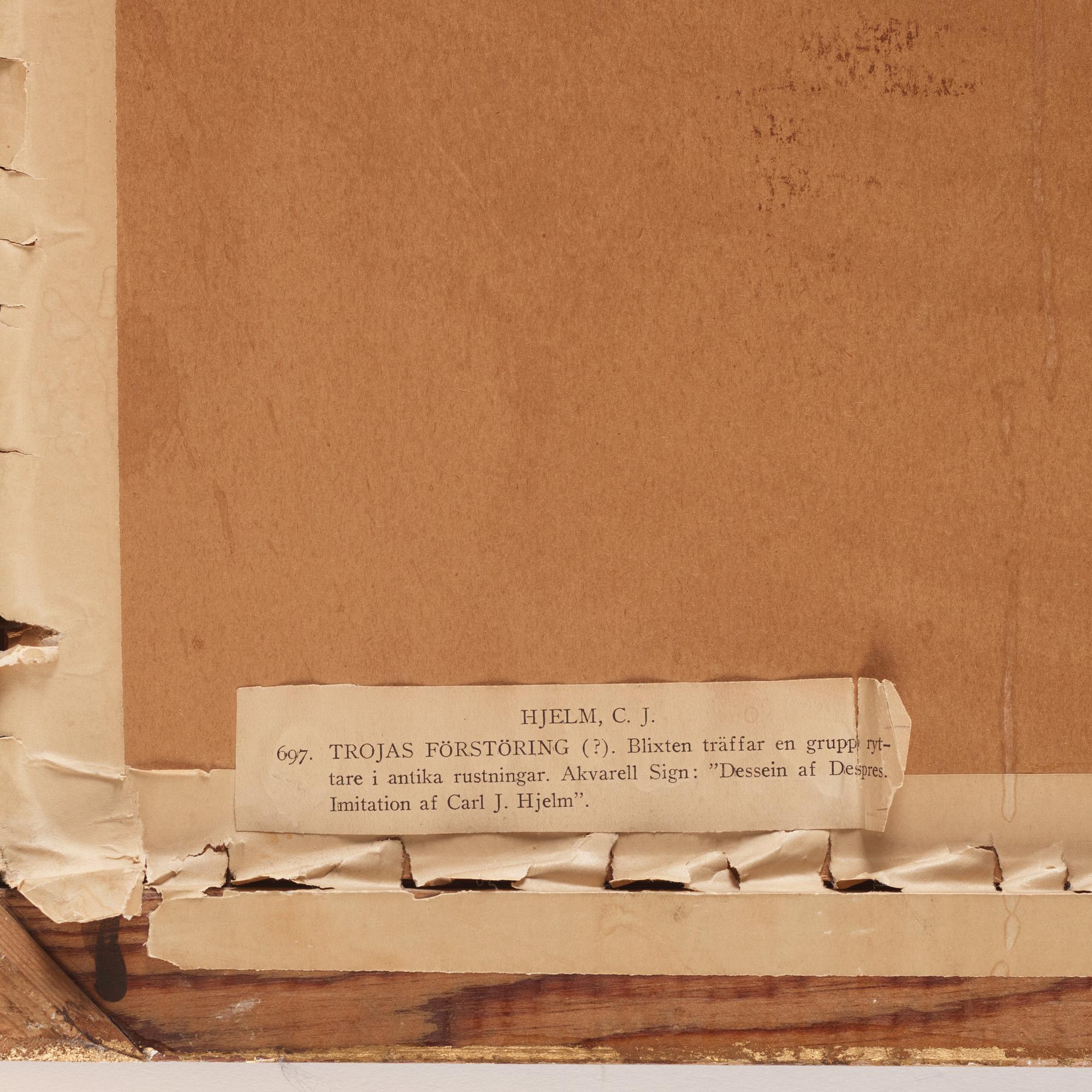 Carl Johan Hjelm, ”Carthagos ärröfring af Scipio”.