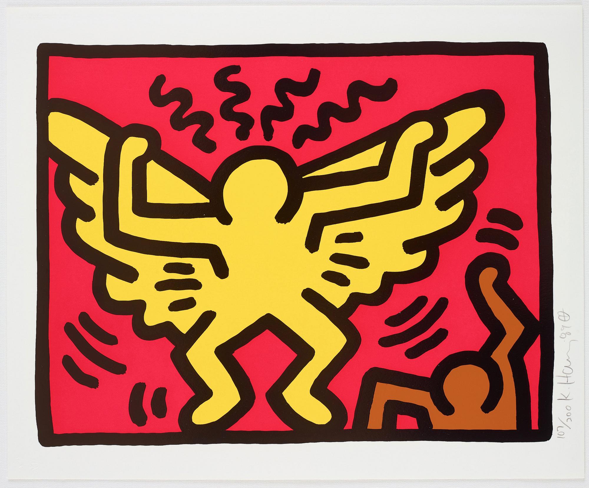 Keith Haring, "Untitled, Pl. 1", from "Pop Shop IV series".