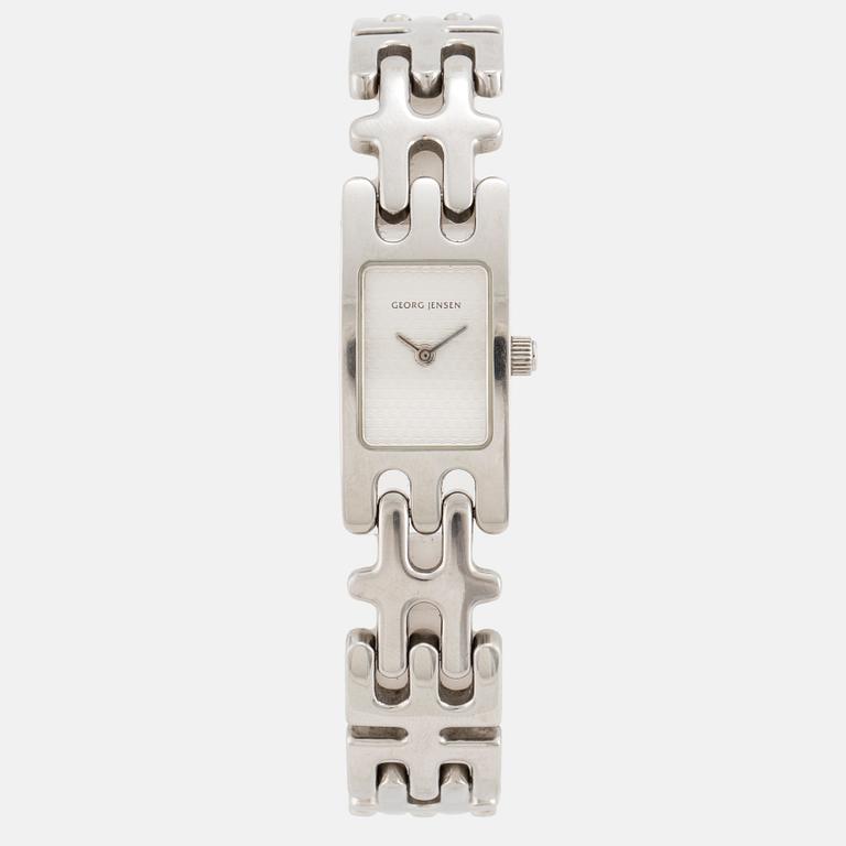 GEORG JENSEN, design Kindt Larsen, armbandsur, 16,5 x 23 (35) mm,