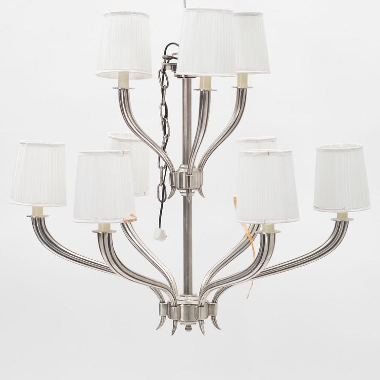 A 'Ruhlmann 2-tier' chandelier, Visual Comfort.