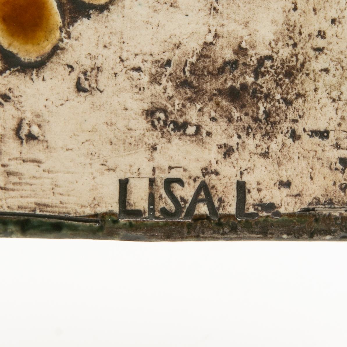 Lisa Larson, Wall reliefs, 2 pcs, stoneware, Gustavsberg.